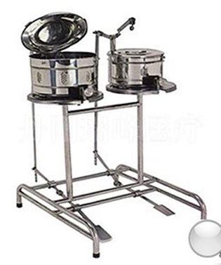 不锈钢脚踏式贮槽架（双位）